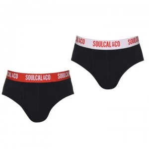 Image of SoulCal Brief 2 Pack Mens - Indigo Marl