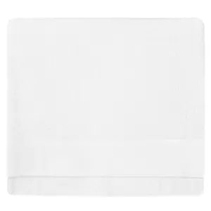 Image of Textured Weave Bath Sheet White