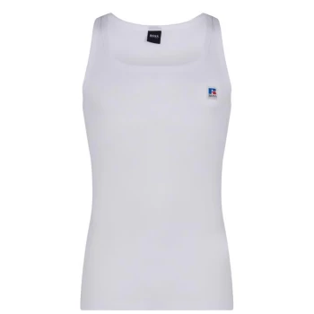 Image of Boss Logo Tank Top - White 100