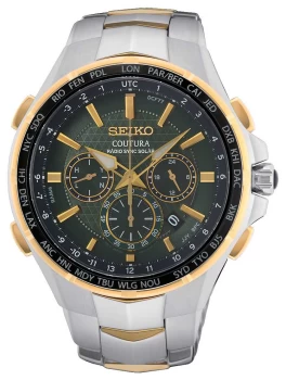 Image of Seiko SSG022P9 Coutura Radio Sync Solar Green Dial Watch