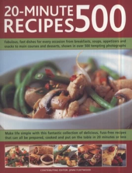Image of 20-Minute Recipes 500 by Jenni Fleetwood Paperback