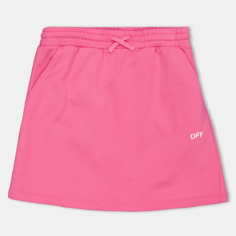 Image of Off White Kids Mini Skirt Fuchsia/White female 10Y
