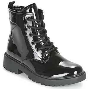 Image of Geox J CASEY GIRL Girls Childrens Mid Boots in Black - Sizes 10 kid,11 kid,12 kid,13 kid,1 kid,1.5 kid,2.5