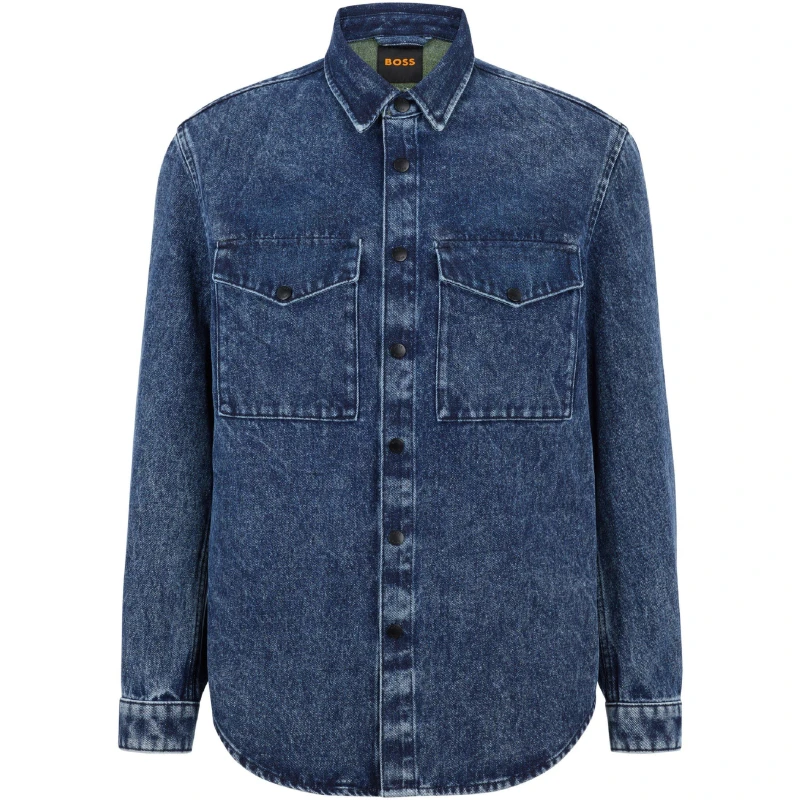 Image of Boss Mens Noaro Bc Denim Jacket Navy male S