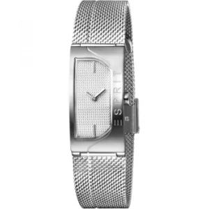Image of Esprit Houston Blaze Womens Watch featuring a Stainless Steel Mesh Strap and Silver Dial