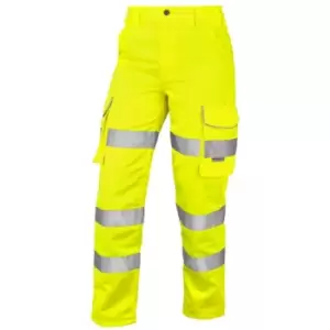 Image of Pennymoor iso 20471 Class 2 Womens Poly/Cotton Womens Cargo Trouser Yellow - High Visibility