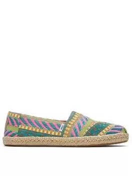 Image of TOMS Toms Alpagata Rope Espadrille - Neon Pink, Size 7, Women