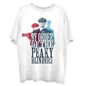 Image of Peaky Blinders - 3 Tommys Unisex Medium T-Shirt - White