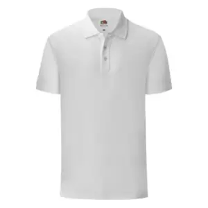 Image of Fruit Of The Loom Mens Iconic Pique Polo Shirt (3XL) (White)