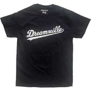 Image of Dreamville Records - Script Unisex Medium T-Shirt - Black