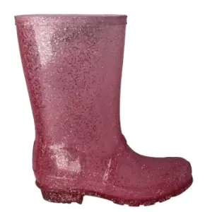 Image of Fabric Glitter PVC Welly - Pink