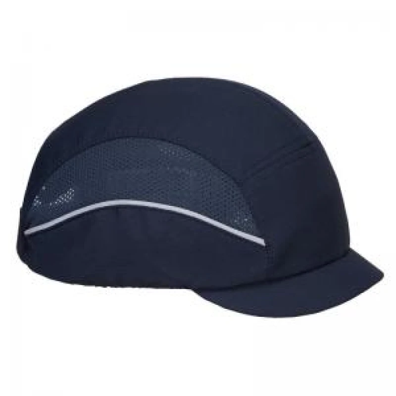 Image of Portwest Airtech Micro Peak Bump Cap PS69NAR Colour: Navy Blue