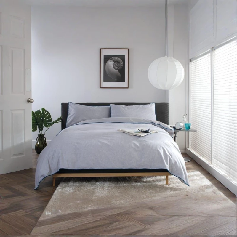 Image of The Lyndon Company Yorkie Duvet Cover Sets Yorkie Blue unisex Double