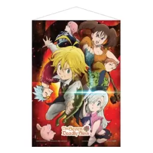 Image of The Seven Deadly Sins Wallscroll Key Art Visual 50 x 70 cm