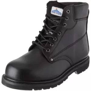 Image of Portwest Mens Steelite SBP HRO Leather Safety Boots (8 UK) (Black)