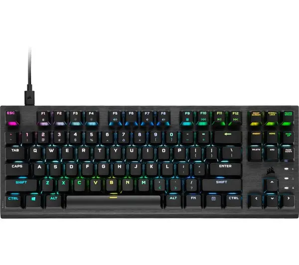 Image of CORSAIR K60 RGB PRO TKL Mechanical Gaming Keyboard - Black 840006660699