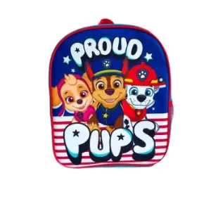 Image of Paw Patrol Childrens/Kids Proud Pups Backpack (One Size) (Navy/Red)