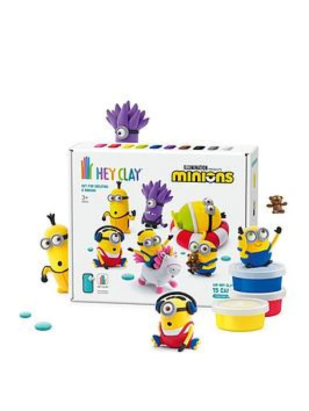 Image of HEY CLAY Minions Set 15 Cans of Air Dry Clay with Sculpting Tools