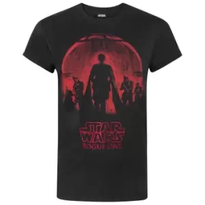 Image of Star Wars Mens Rogue One Foil T-Shirt (S) (Black/Red)