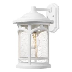 Image of Marblehead Outdoor Small 1 Light Wall Lantern, White, IP44, E27