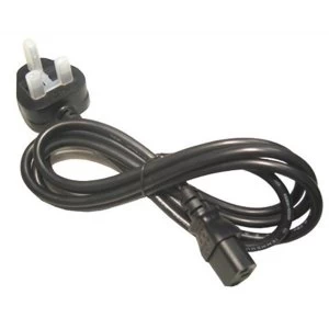 Image of UK Mains to IEC Kettle 1.8m Black OEM Power Cable