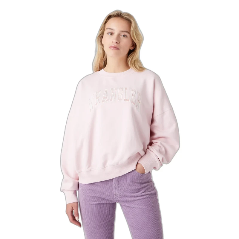 Image of Wrangler Sweatshirt woman Wrangler Relaxed Rose Female XS