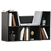 Image of HOMCOM Kids Storage Cabinet 311-046BN Brown 30 (W) x 103 (D) x 60 (H) mm MDF, Melamine, Sponge, Polyester Fabric