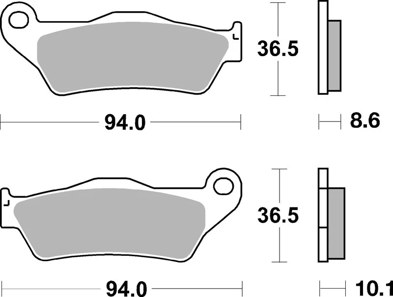 Image of Brembo S.p.A. Street Carbon Ceramic Brake pads - 07BB2809
