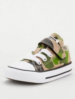 Image of Converse Chuck Taylor All Star Ox 1V Camo Infant Trainer - Khaki/Camo, Khaki Camo, Size 5