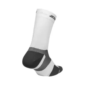 Image of 2XU Vectr Cushion Crew Socks Unisex - White