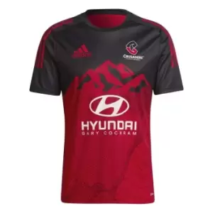 Image of adidas Crusaders Rugby T Shirt Mens - Red