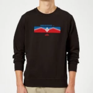 Image of Captain Marvel Sending Sweatshirt - Black - XXL