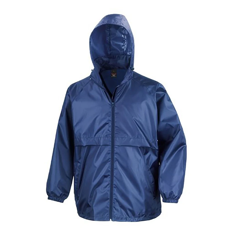 Image of Result Result Men Core Adult Windcheater Water Repellent Windproof Jacket in Royal Size: Small Royal S Male 5055747557589