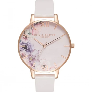 Image of Watercolour Florals Rose Gold & Blush Watch