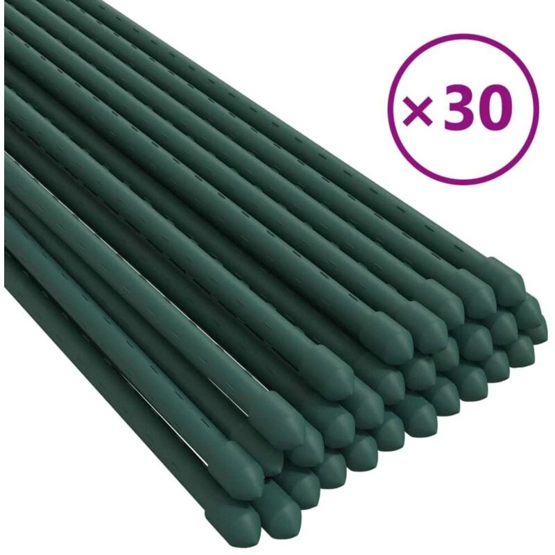 Image of VIDAXL Vidaxl - Garden Plant Stakes 30 pcs Green 60cm Steel 8720845670504