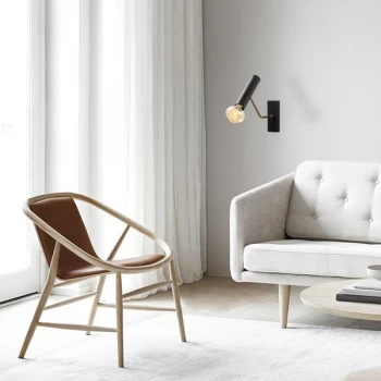 Image of Dolma - 3061 Black Wall Lamp