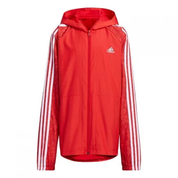 Image of adidas Track Suit Woven Track Top male - Scarlet / Reflective Silver