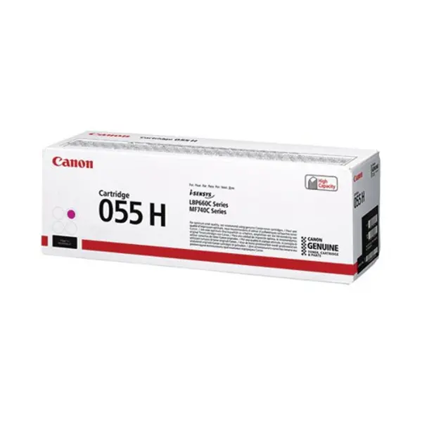 Image of Canon 055HM Magenta High Capacity Toner Cartridge - 3018C002 (Original)