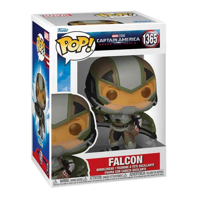 Image of Captain America Black and White Falcon Funko Pop! Marvel Comics Vinyl Figure