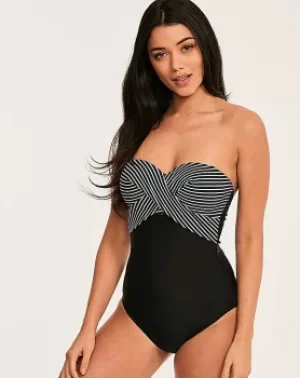 Image of Bandeau Tummy Control Swimsuit