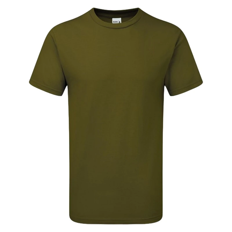 Image of Gildan Mens Plain Olive T-Shirt Size: Large Olive Male L