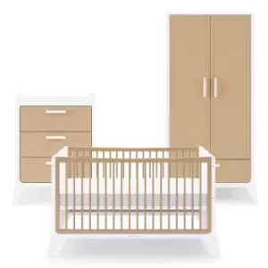 Image of SnuzFino 3 Piece Nursery Furniture Set - White Natural