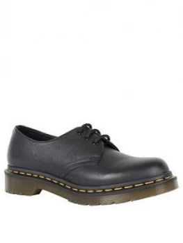 Image of Dr Martens 3 Eyelet Brogue Shoes - Black, Size 3, Women