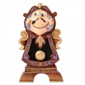 Image of Disney Traditions Keeping Watch Cogsworth Beauty and the Beast Figurine