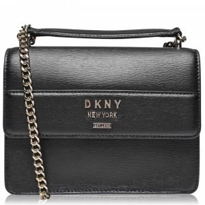 Image of DKNY Flap Over Bag - Black/Gold BGD