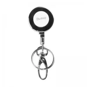 Image of Tarifold Heavy Duty Metal ID badge reel with swivel egg hook and split