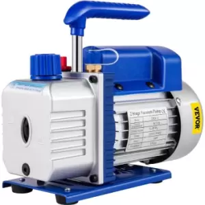 Image of VEVOR Vacuum Pump 9 CFM 1 HP Double Stage Air Conditioning Vacuum Pump 220V 5PA Ultimate Vacuum Refrigerant HVAC Air Tool Rotary Vane Vacuum Pump for