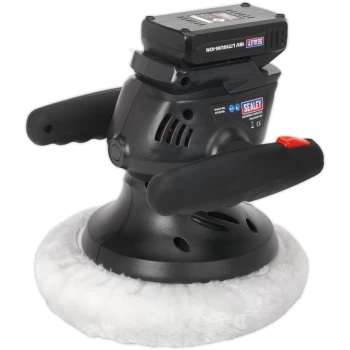 Image of Sealey CP2518L 18v Cordless Li-ion Polisher 240mm 1 x 1.3ah Li-ion Charger No Case