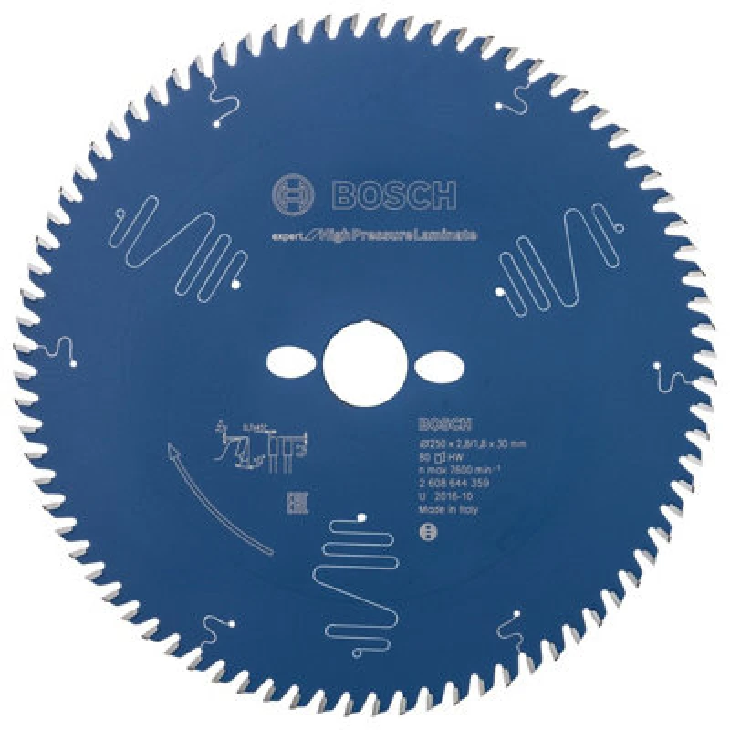 Image of Bosch Professional Expert Circular Saw Blade For High Pressure Laminate Table Saw - 250X30X2.8X80T