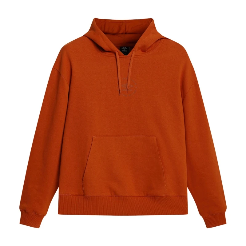 Image of Umbro Umbro Men Relaxed Fit Hoodie in Amber Size: Medium Amber M Male 5063750844305